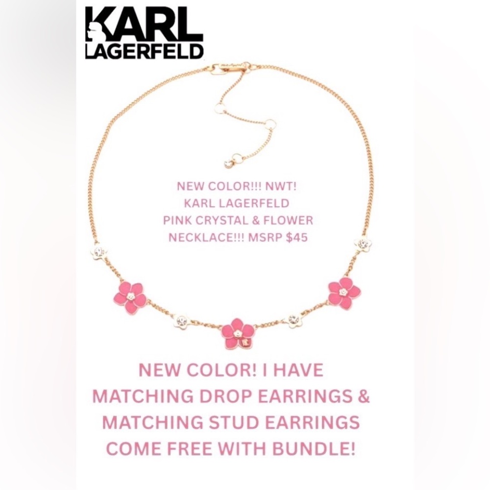 NWT! KARL LAGERFELD NECKLACE! NEW COLOR JUST CAME OUT FOR 2025!